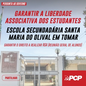 Garantir Liberdade Associativa Estudantes em Tomar